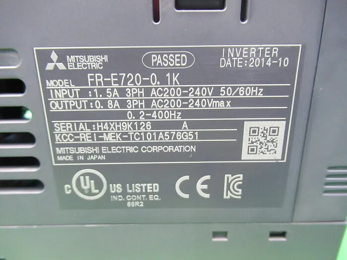 Mitsubishi Electric FR-E720-0.1K inverter Detail Image - ASKINDEX Korea