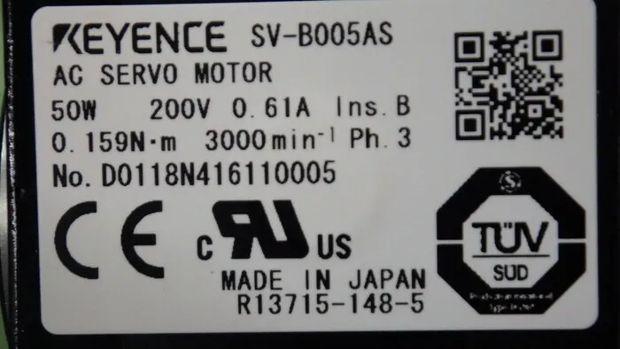 Keyence SV-B005AS 서보 모터 상세 이미지 - ASKINDEX 코리아