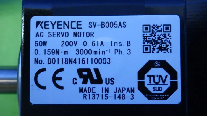 Keyence SV-B005AS 서보 모터 상세 이미지 - ASKINDEX 코리아
