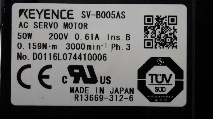 Keyence SV-B005AS 서보 모터 상세 이미지 - ASKINDEX 코리아