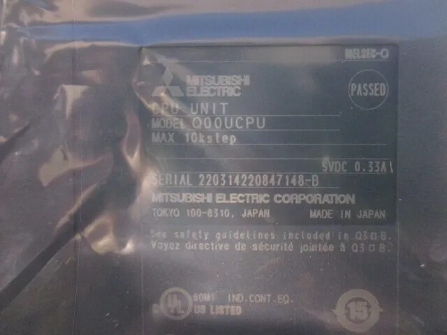 미쓰비시 전기 Q00UCPU 시퀀서 (PLC) CPU 유닛 상세 이미지 - ASKINDEX 코리아