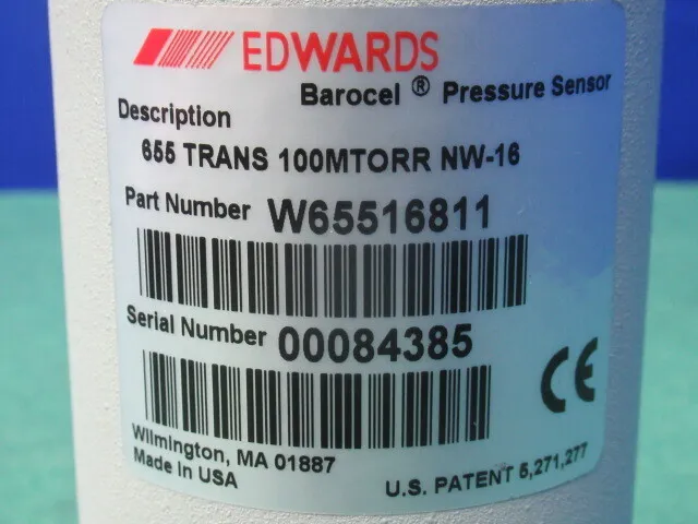 Edwards W65516811 Vacuum gauge (Valocell) Detail Image - ASKINDEX Korea