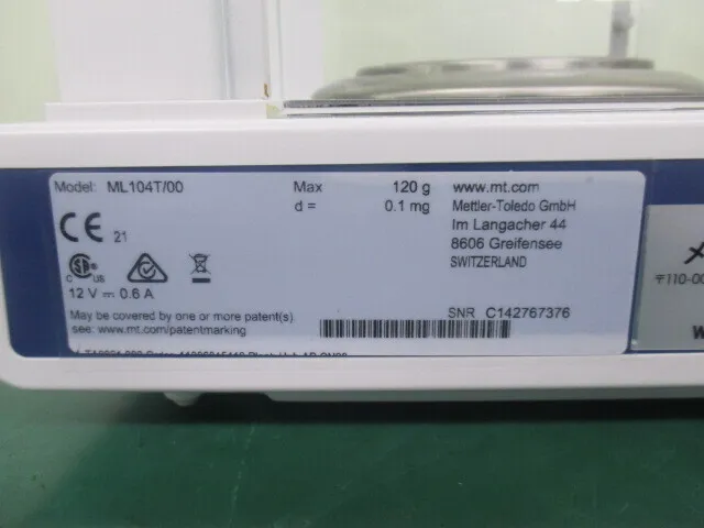 Mettler Toledo Co., Ltd. ML104T/00 Electronic Scales Detail Image - ASKINDEX Korea