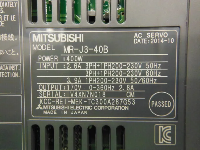 미쓰비시 전기 MR-J3-40B 서보 드라이버 상세 이미지 - ASKINDEX 코리아