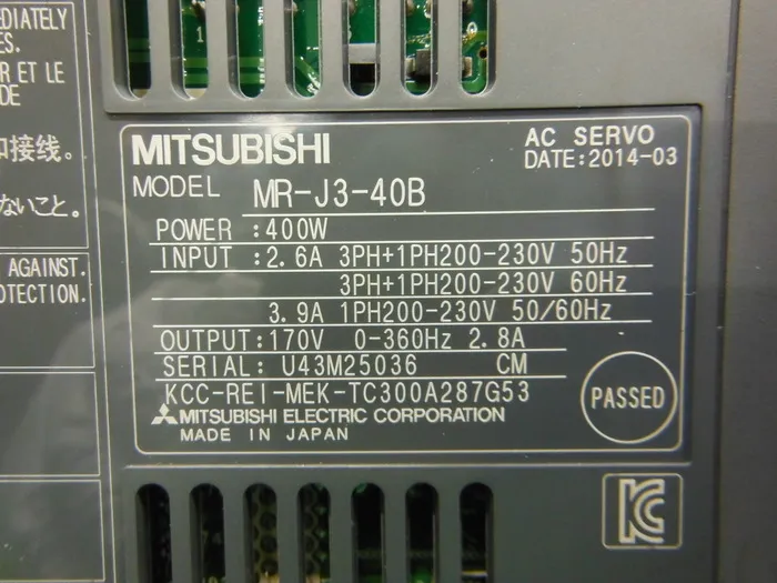 미쓰비시 전기 MR-J3-40B 서보 드라이버 상세 이미지 - ASKINDEX 코리아