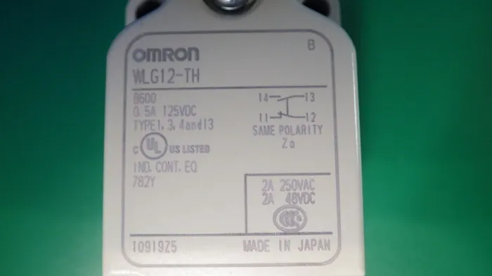 Omron WLG12-TH Limit switch Detail Image - ASKINDEX Korea