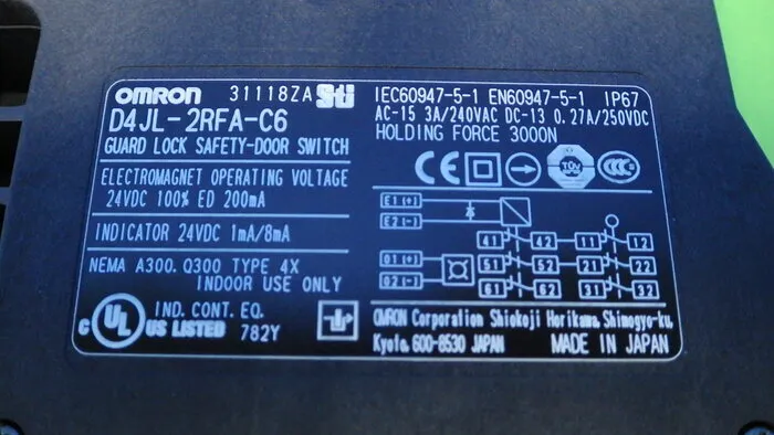 Omron D4JL-2RFA-C6 Door switch Detail Image - ASKINDEX Korea