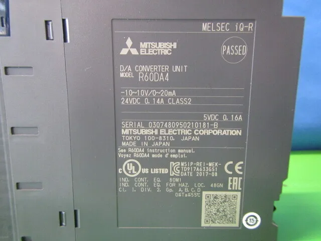 미쓰비시 전기 R60DA4 시퀀서(PLC) 아날로그 유닛 상세 이미지 - ASKINDEX 코리아