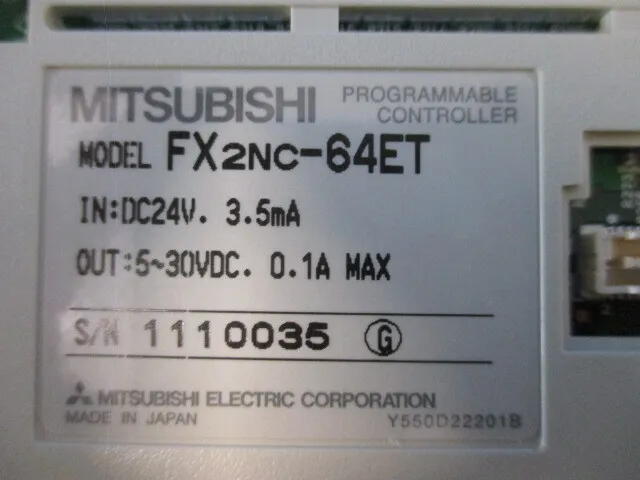 미쓰비시 전기 FX2NC-64ET 시퀀서(PLC) 상세 이미지 - ASKINDEX 코리아