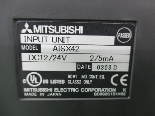미쓰비시 전기 A1SX42 시퀀서(PLC) 입력 유닛 상세 이미지 - ASKINDEX 코리아
