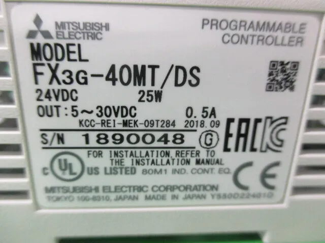 미쓰비시 전기 FX3G40MT/DS 시퀀서(PLC 유닛) 상세 이미지 - ASKINDEX 코리아