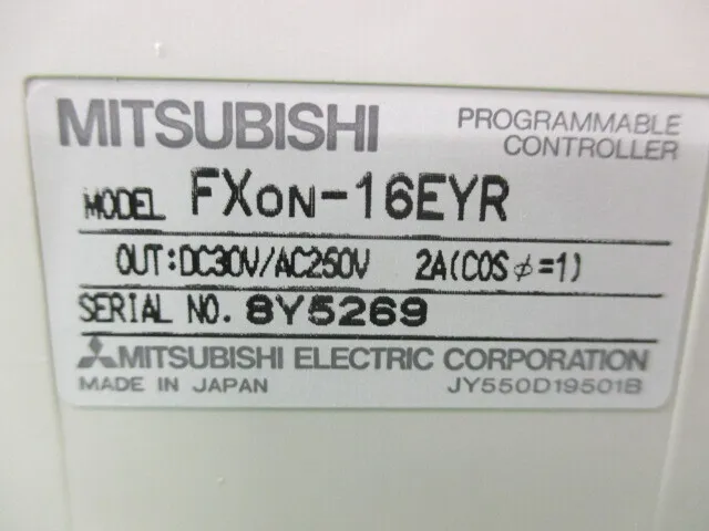 미쓰비시 전기 FX0N-16EYR 시퀀서(PLC 유닛) 상세 이미지 - ASKINDEX 코리아