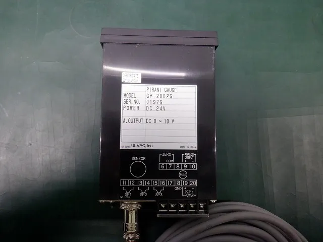 ULVAC GP-2002G Pirani Gauge Detail Image - ASKINDEX Korea