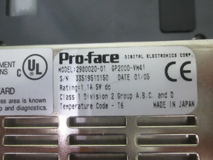 Pro-face GP-2500-TC11(3180021-01) Touch panel Detail Image - ASKINDEX Korea
