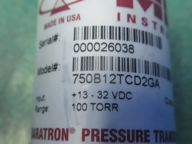 MKS 750B12TCD2GA Vacuum gauge (Balatron) Detail Image - ASKINDEX Korea
