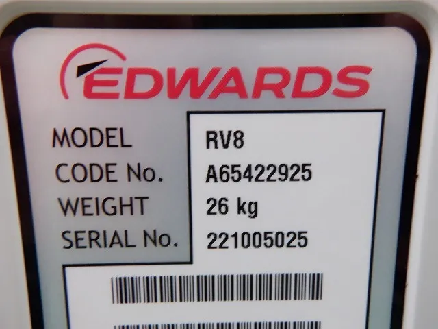 en_エドワーズ RV8 en_ロータリーポンプ Detail Image - ASKINDEX Korea