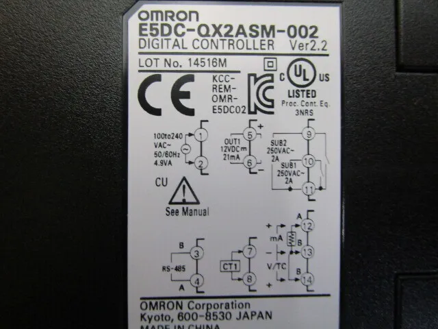 Omron E5DC-QX2ASM-002 Temperature regulator Detail Image - ASKINDEX Korea
