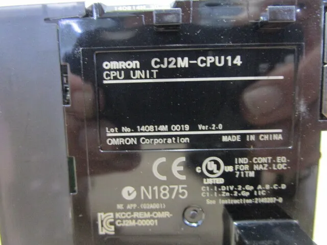 Omron CJ2M-CPU14 Sequencer (CPU) Detail Image - ASKINDEX Korea