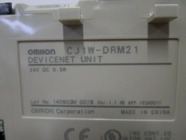 Omron CJ1W-DRM21 PLC (DeviceNet unit) Detail Image - ASKINDEX Korea