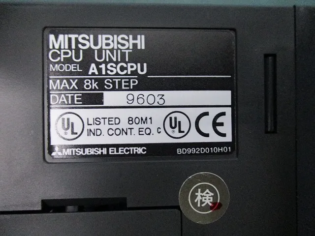 Mitsubishi Electric A1SCPU Sequencer (CPU unit) Detail Image - ASKINDEX Korea