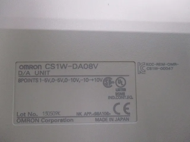 Omron CS1W-DA08V Sequencer (analog output unit) Detail Image - ASKINDEX Korea