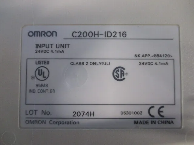 오므론 C200H-ID216 시퀀서(PLC) 입력 유닛 상세 이미지 - ASKINDEX 코리아