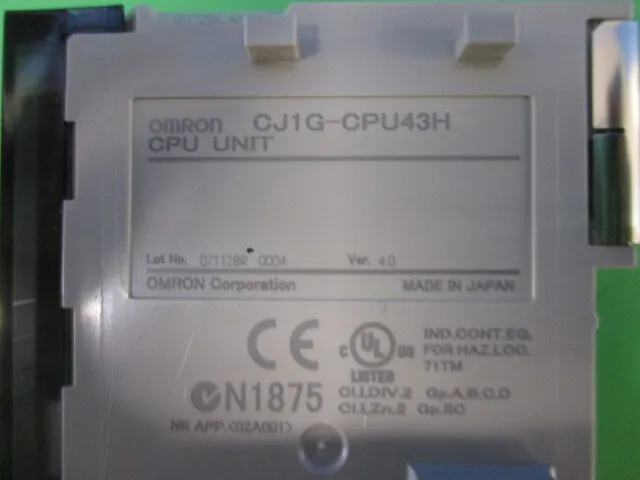 오므론 CJ1G-CPU43H 시퀀서 (PLC) CPU 유닛 상세 이미지 - ASKINDEX 코리아