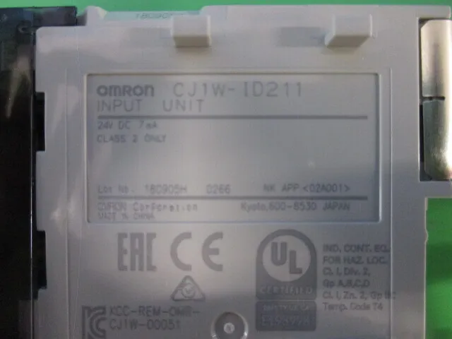 Omron CJ1W-ID211 PLC (Programmable Logic Controller) Input Unit Detail Image - ASKINDEX Korea