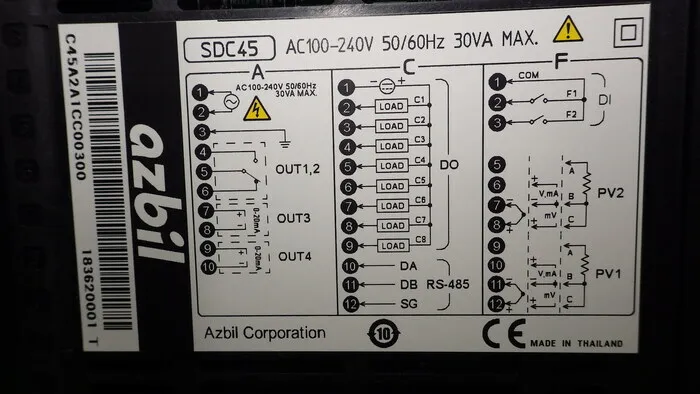 Azbil SDC45 Digital Indicating Regulator Detail Image - ASKINDEX Korea