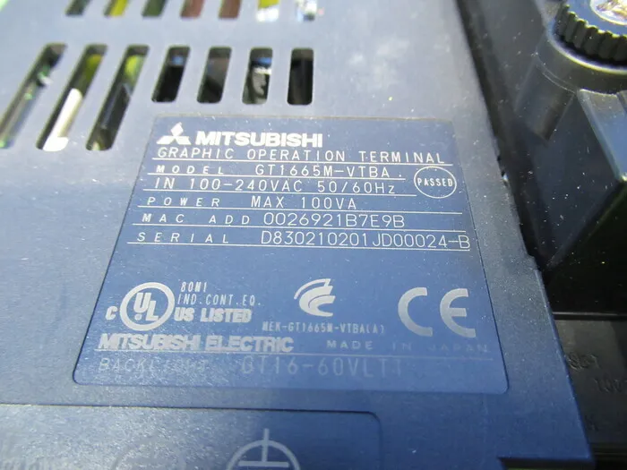 Mitsubishi Electric GT1665M-VTBA Touch panel Detail Image - ASKINDEX Korea