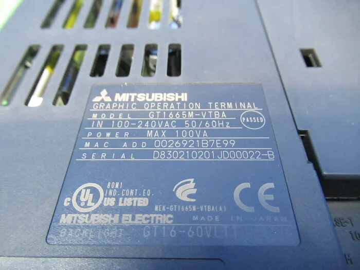 Mitsubishi Electric GT1665M-VTBA Touch panel Detail Image - ASKINDEX Korea