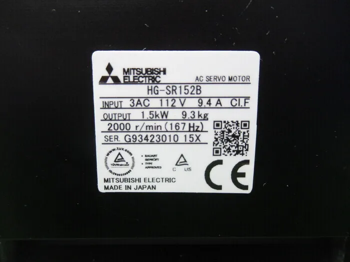 Mitsubishi Electric HG-SR152B AC servo motor Detail Image - ASKINDEX Korea