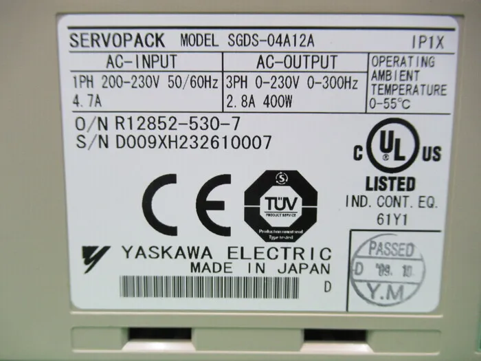 Yaskawa Electric SGDS-04A12A Servo driver Detail Image - ASKINDEX Korea
