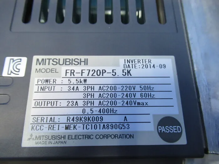 Mitsubishi Electric FR-F720P-5.5K inverter Detail Image - ASKINDEX Korea