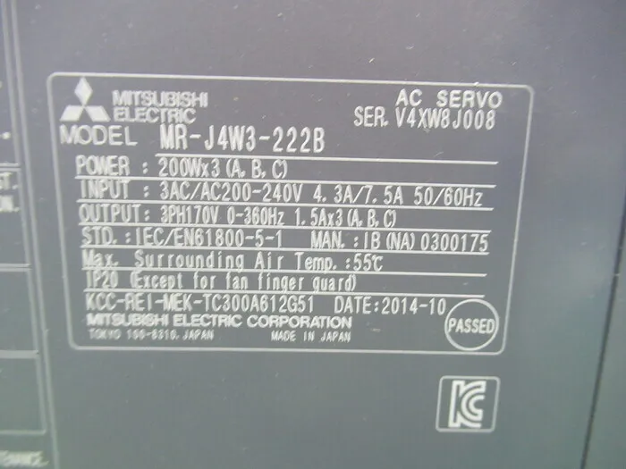 Mitsubishi Electric MR-J4W3-222B AC Servo Driver Detail Image - ASKINDEX Korea