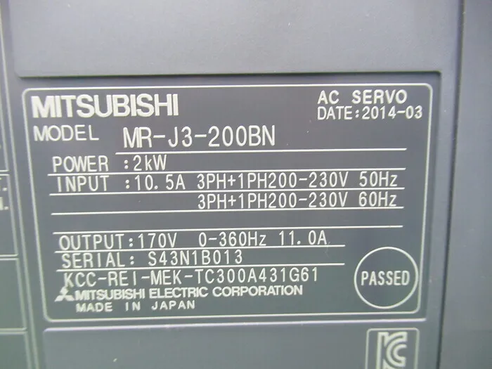 Mitsubishi Electric MR-J3-200BN AC Servo Driver Detail Image - ASKINDEX Korea