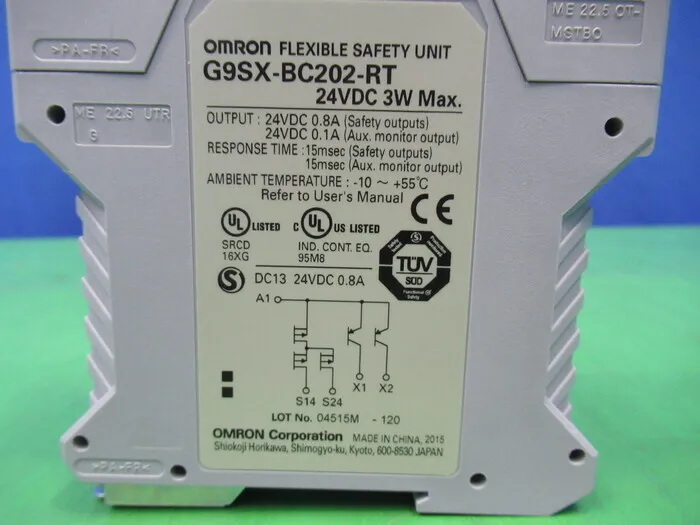 오므론 G9SX-BC202-RT 안전 유닛 상세 이미지 - ASKINDEX 코리아