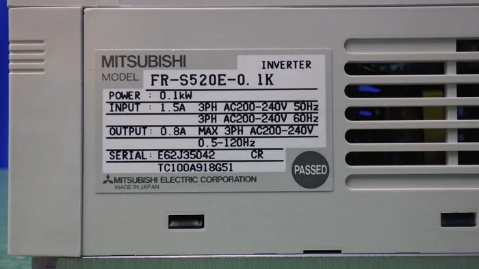 Mitsubishi Electric FR-S520E-0.1K inverter Detail Image - ASKINDEX Korea