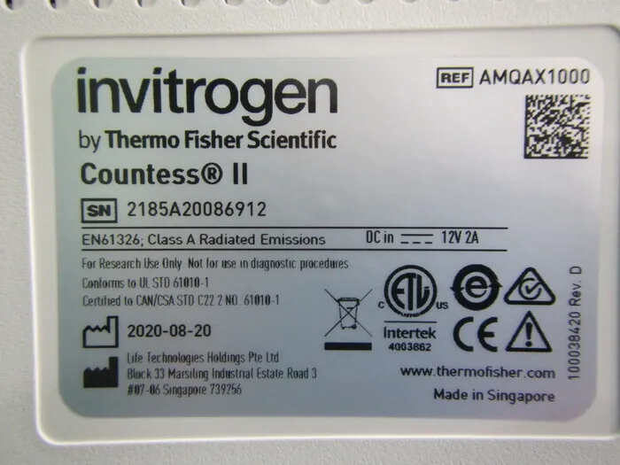 Thermo Scientific カウンテスⅡ Cell counter Detail Image - ASKINDEX Korea