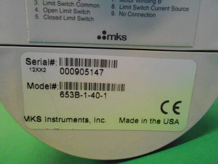 MKS 653B-1-40-1 Gate valve Detail Image - ASKINDEX Korea