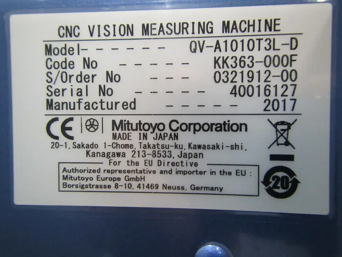 Mitutoyo QV-A1010T3L-D Image measuring machine Detail Image - ASKINDEX Korea