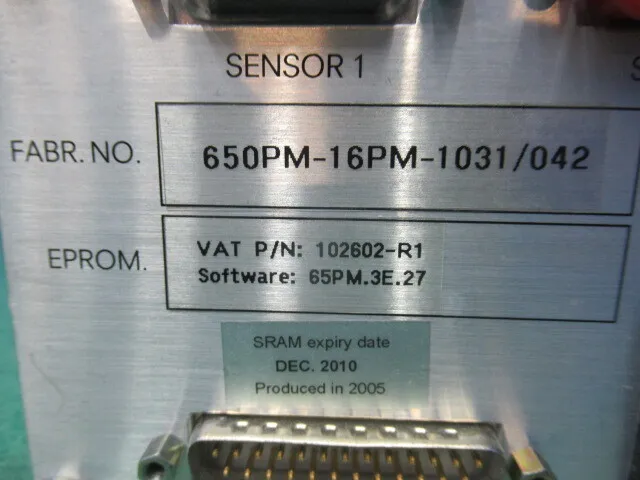 VAT PM-7 Pressure controller Detail Image - ASKINDEX Korea