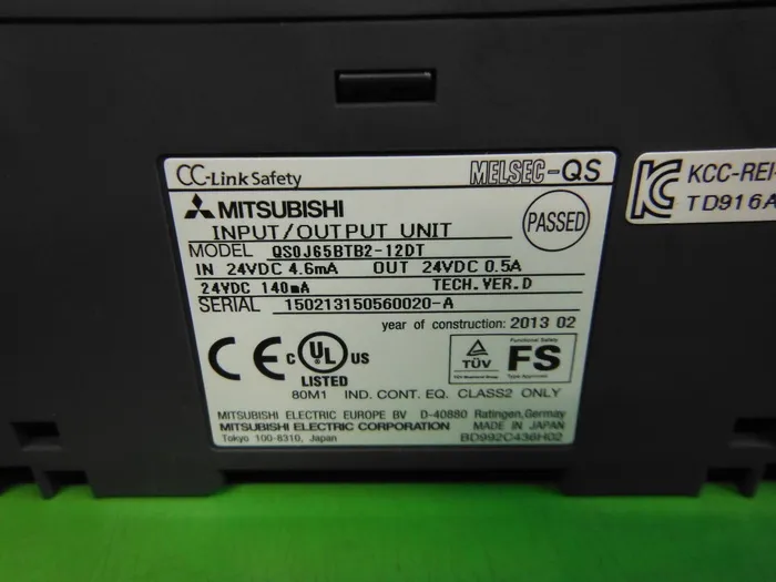 Mitsubishi Electric QS0J65BTB2-12DT Input/Output Unit (PLC) Detail Image - ASKINDEX Korea