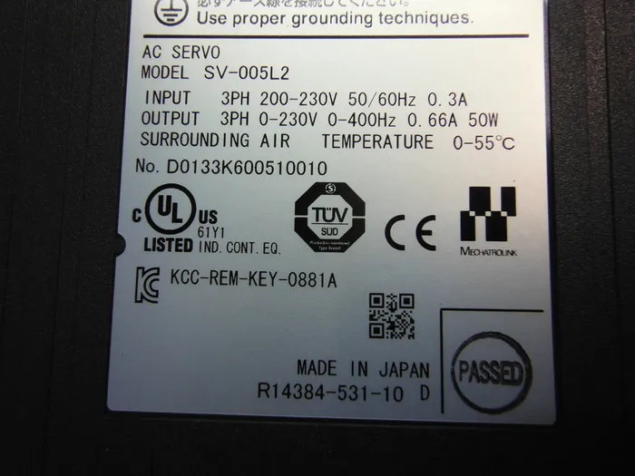 Keyence SV-005L2 서보 드라이버 상세 이미지 - ASKINDEX 코리아