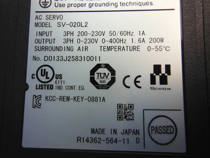 Keyence SV-020L2 서보 드라이버 상세 이미지 - ASKINDEX 코리아