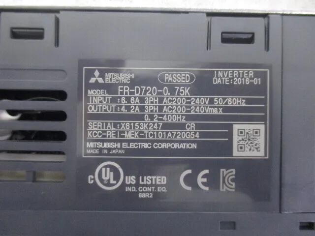 Mitsubishi Electric FR-D720-0.75K inverter Detail Image - ASKINDEX Korea