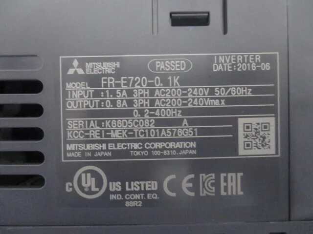 Mitsubishi Electric FR-E720-0.1K inverter Detail Image - ASKINDEX Korea