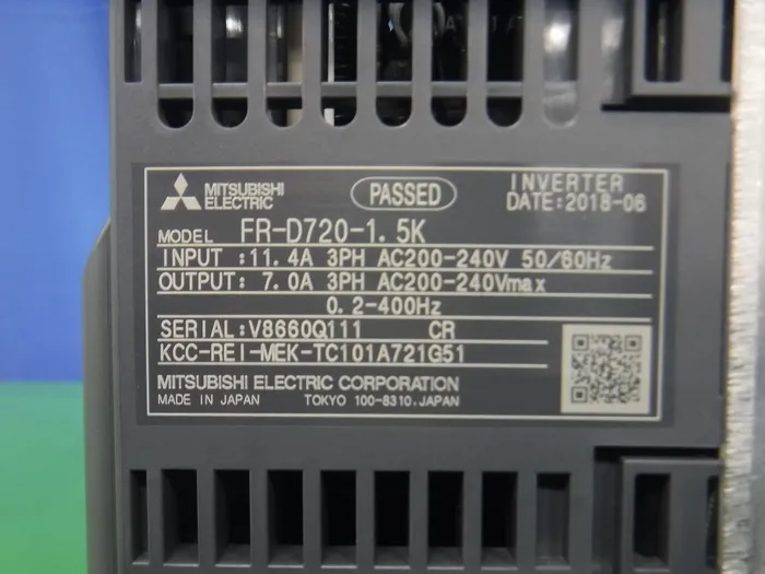 Mitsubishi Electric FR-D720-1.5K inverter Detail Image - ASKINDEX Korea
