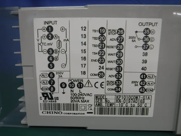 Chino KP1010COM7-G1A Temperature controller Detail Image - ASKINDEX Korea
