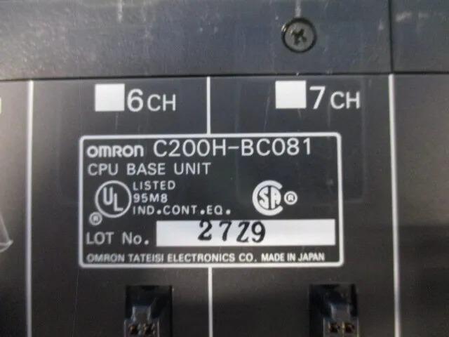 오므론 C200H-BC081 시퀀서(CPU 베이스 유닛) 상세 이미지 - ASKINDEX 코리아